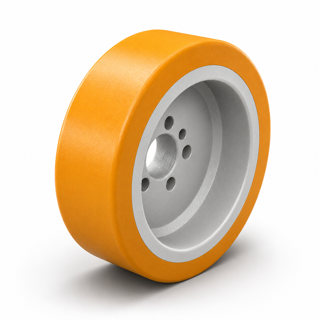 Antriebsrad 230x70 mm Vulkollan, Bohrung 45 mm, Lochbild 5×70 mm