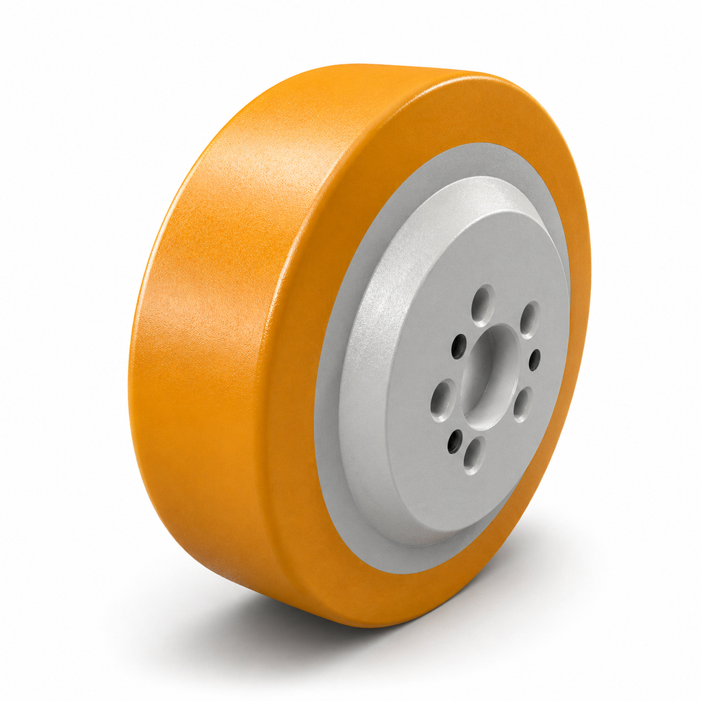 Antriebsrad 230x70 mm Vulkollan, Bohrung 45 mm, Lochbild 5×70 mm