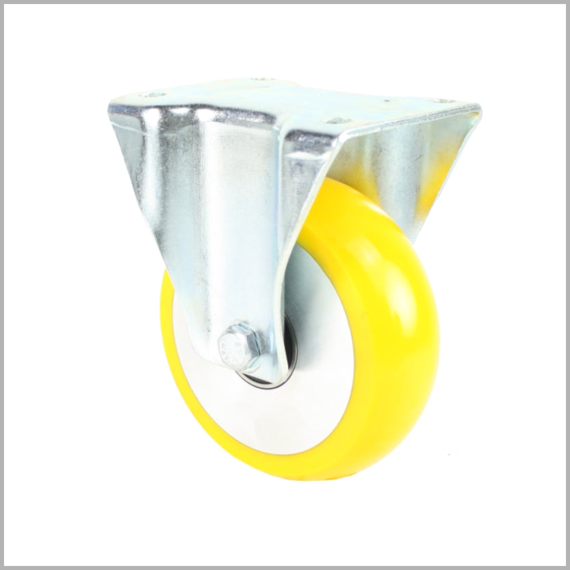 150 mm Bockrolle PU-Rad, ballig, Kugellager - B-L/690KBA/150/50