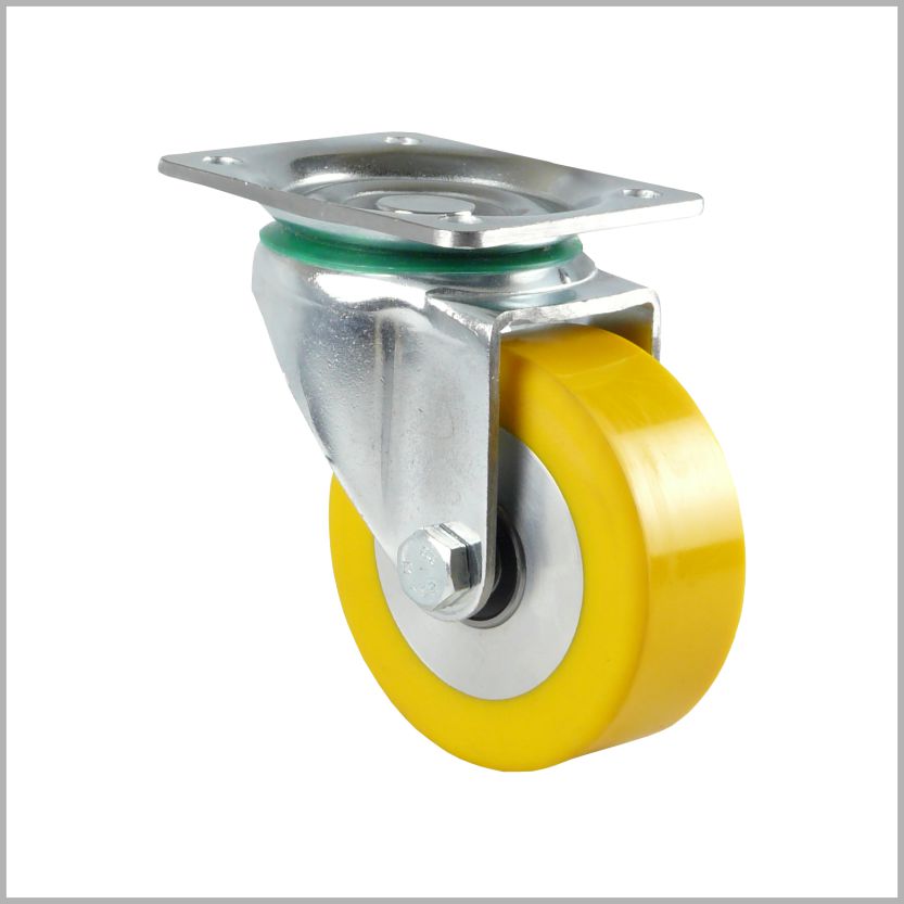 125 mm Lenkrolle Polyurethan flach