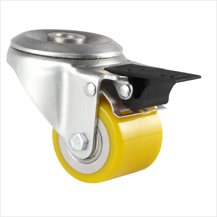 Lenkrolle mit Rückenloch und Feststellbremse