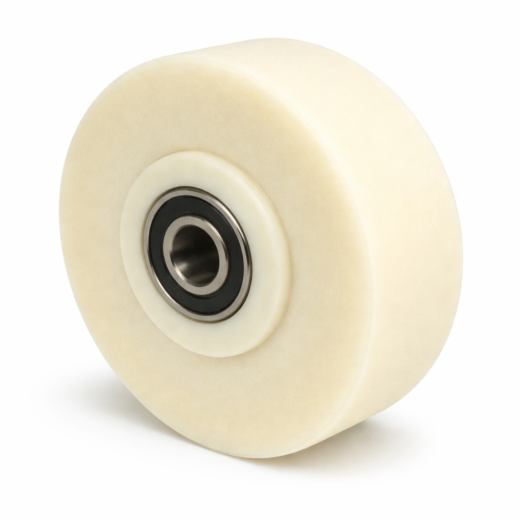 Schwerlastrad PA6G Ø75 mm | Breite 30 mm | Bohrung Ø20 mm | 700 kg Lauffläche flach Art.Nr. 2505KFL/75/30/40/20