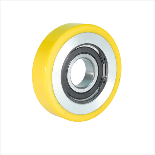 Führungsrolle 125×40 mm Polyurethan/Alu Kugellager 400 kg Bohrung Ø25 mm