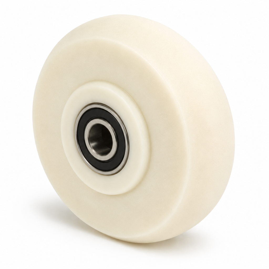 Schwerlastrad PA6G Ø250 mm | Breite 80 mm | Bohrung Ø50 mm | 6000 kg Lauffläche ballig Art.Nr. 2505KBA/250/80/90/50