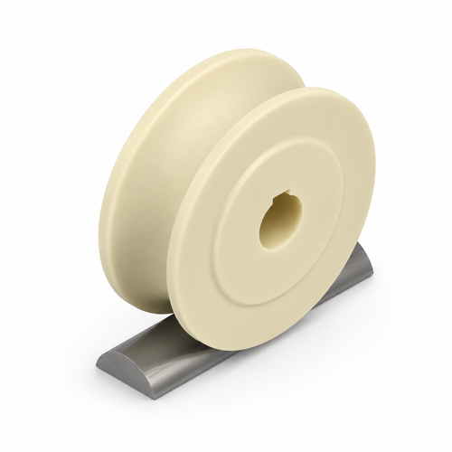 U-Profilrolle Polyamid 6G mit Passfedernut Ø250 mm