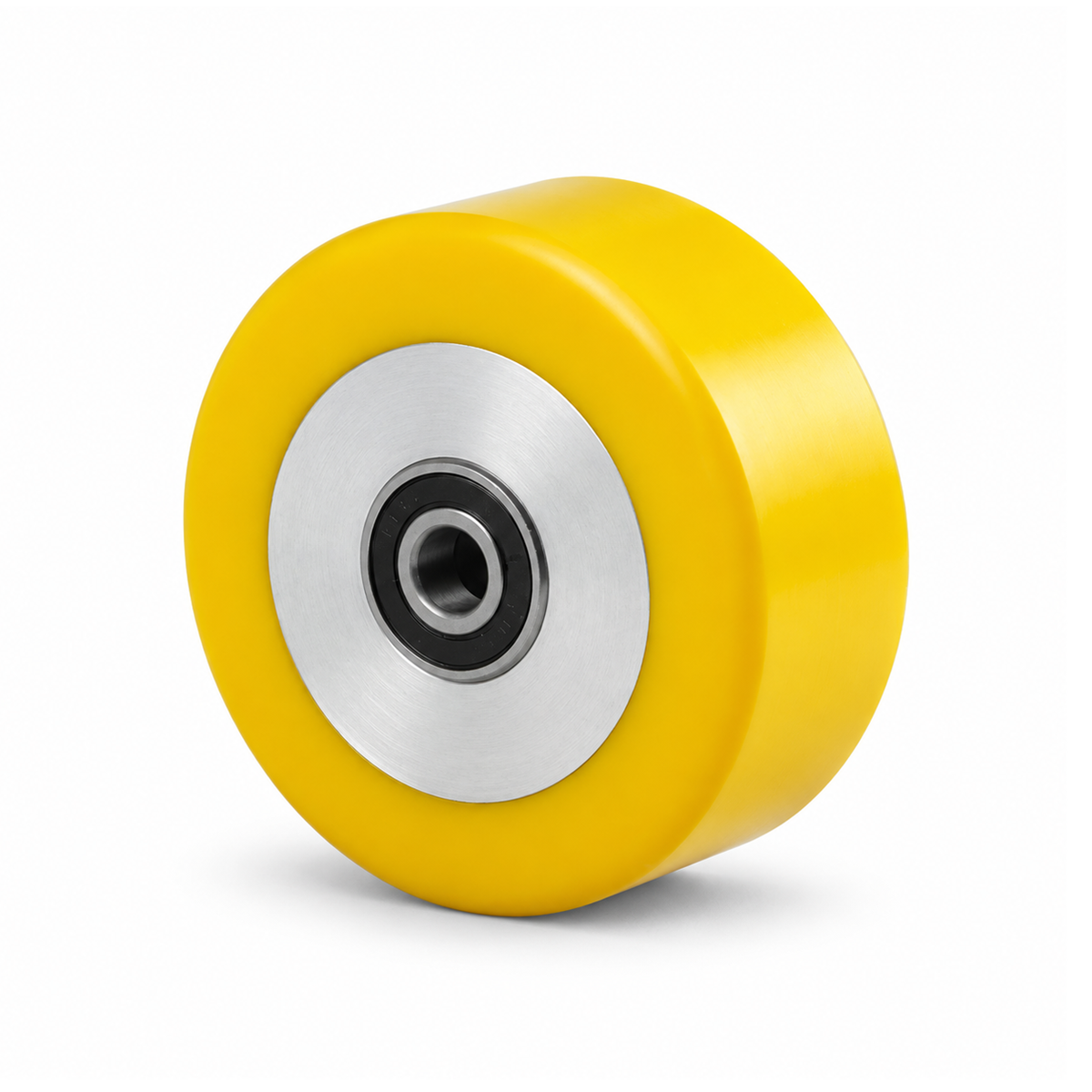 100 × 40 mm Polyurethan-Rad mit Alu-Vollkern, flach – Serie 690